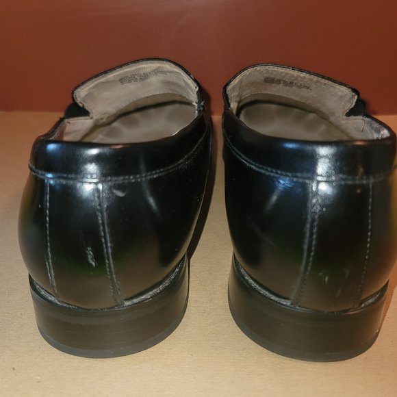 Stacy Adams Men's Square Toe Dress Shoes Size 9.5 Leather Black - Picture 4 of 8